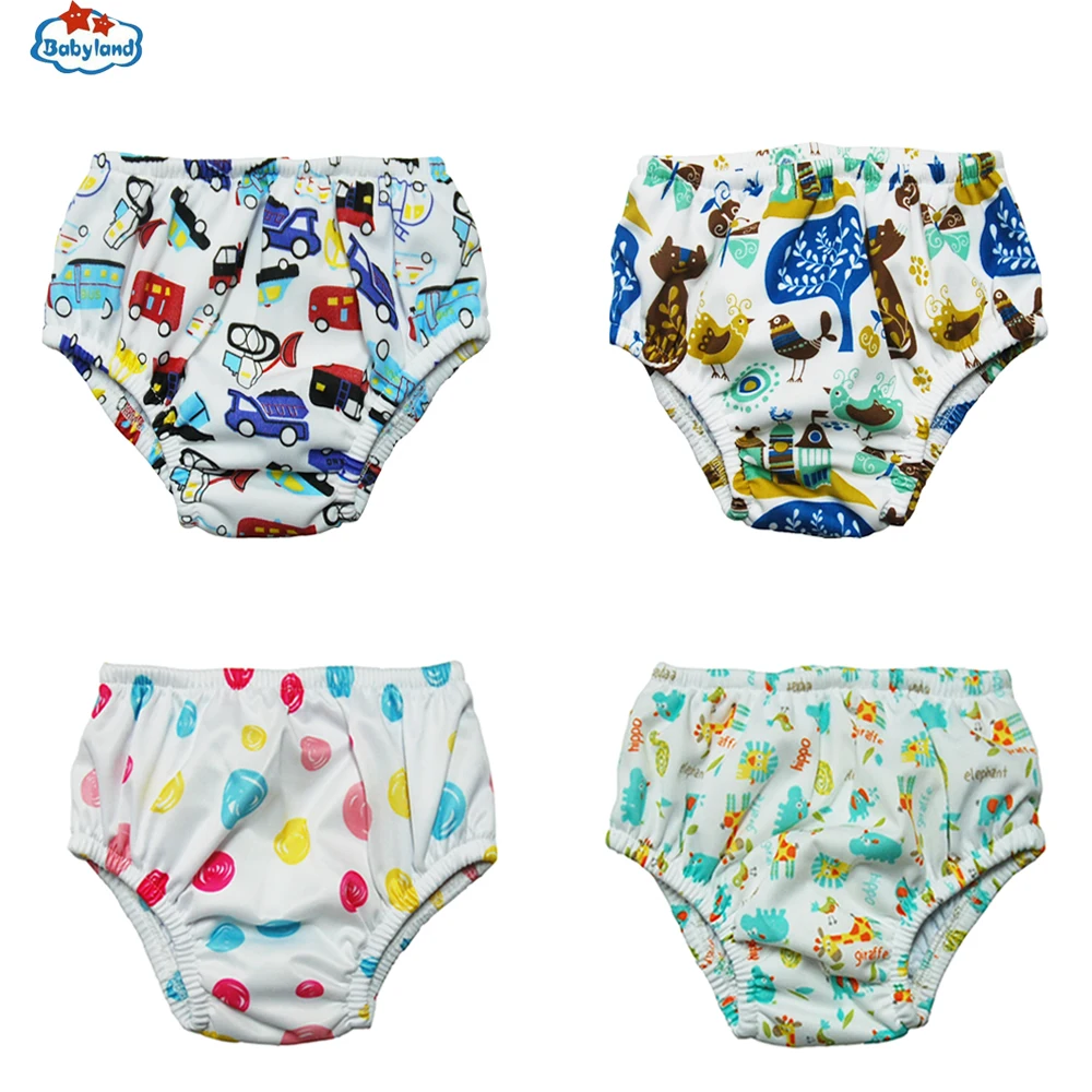 

Детские подгузники для плавания Babyland, 10 шт., из полиэстера, водонепроницаемые, для новорожденных детей, моющиеся подгузники для плавания, бесплатная доставка