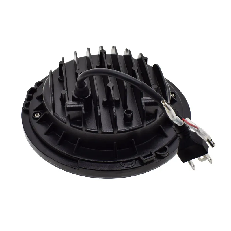 Partol " LED phares 60W feux de croisement LED H4 Halo Angel Eye DRL ambre clignotant pourJeep Wrangler JK TJ LandRover