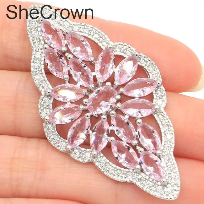 

20x18mm Pretty Created Color Changing Spinel Natural CZ Wedding Gift For Girls Sliver Pendant