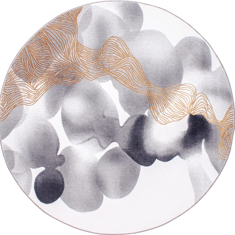 Домашний Светильник, роскошный круглый ковер, современный минималистичный, для гостиной, чайный пол, al-European, Скандинавская спальня, круглый ковер, стол для учебы