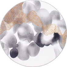 Домашний Светильник, роскошный круглый ковер, современный минималистичный, для гостиной, чайный пол, al-European, Скандинавская спальня, круглый ковер, стол для учебы