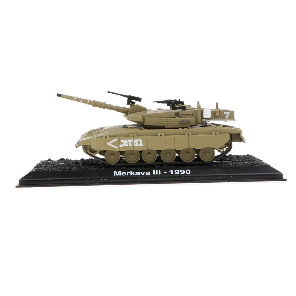 1:72 Scale Alloy WWII Battlefield Merkava III-1990 Diecast Army Tank  Vehicle Model Toy