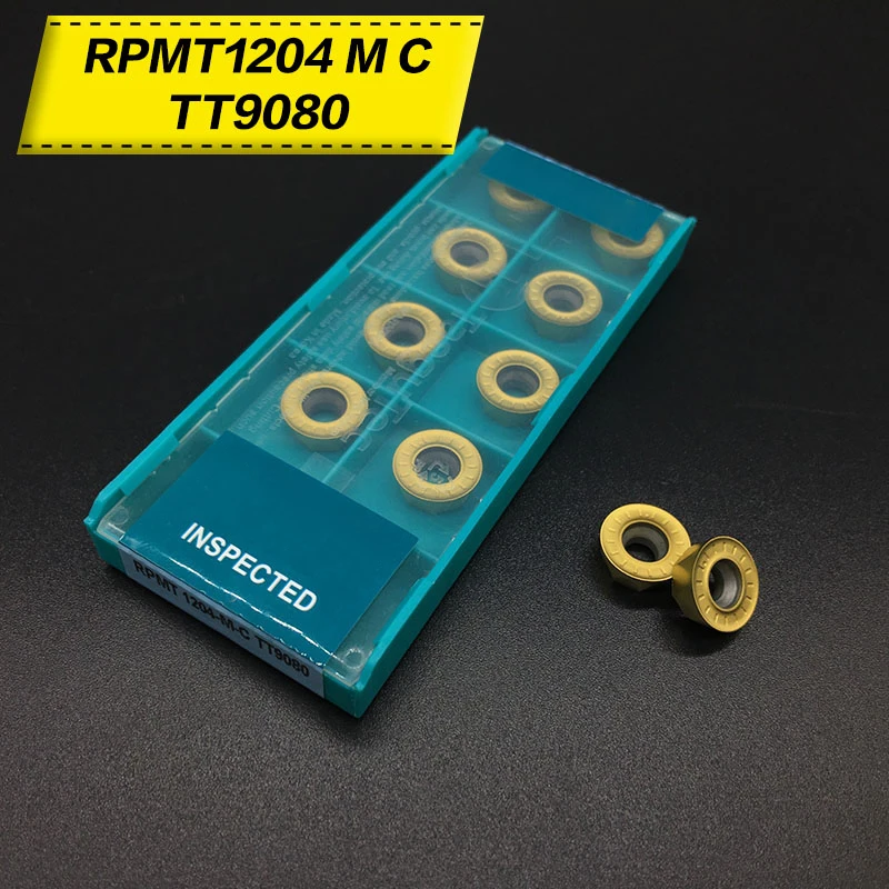 10 шт. RPMT1204 M C DP5320/RPMT1204 M C TT9080 R6 твердосплавная вставка токарный станок фрезерный станок с ЧПУ Инструменты Фреза