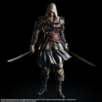 

27cm Play Arts Assassins Creed Iv Black Flag Creed 4 Kai Edward James Kenway PVC Action Figure Collectible for Toys Gifts