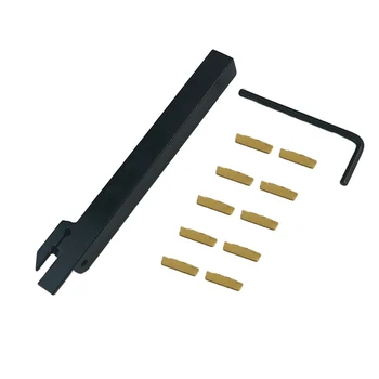

MGEHR1212-2 Lathe Cut-Off Grooving Parting Tool Holder & 10 MGMN200 Inserts Kit