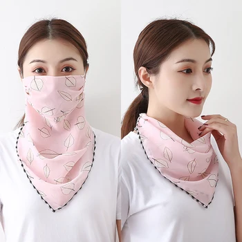 

Outdoor Half Face Mouth Cover Scarf Protection Shawl Veil Breathable Hearwear Half Face Masks Lady Women Beautiful Adult