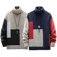 

2021 New Plus Size Men's Sweater Winter Turtleneck Pullover Fashion Designer Sweater Men's Long Sleeve Sweats Pullover Jumpers