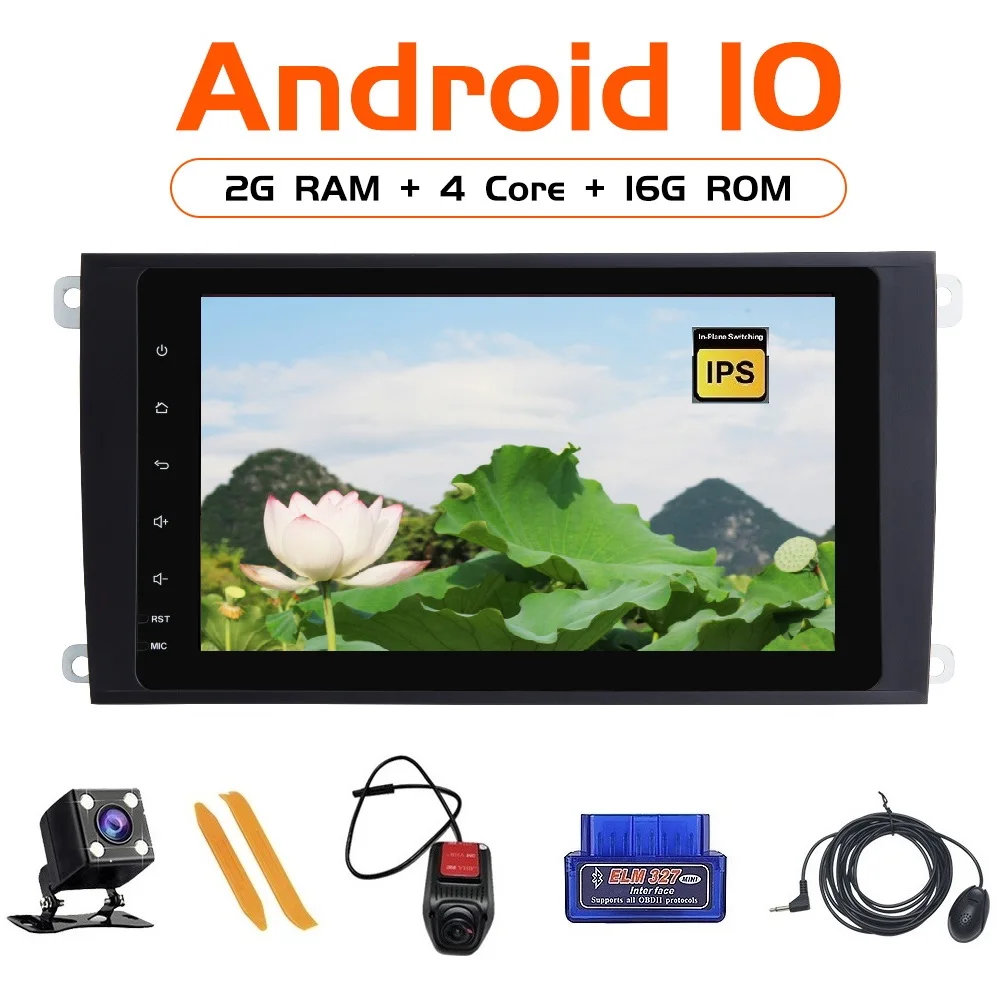 Zltoopai Lettore Multimediale Dell'Automobile Per Porsche Cayenne Android Lettore Multimediale 10.0 Dell'Automobile Di Navigazione Gps Ips Dsp Touch S