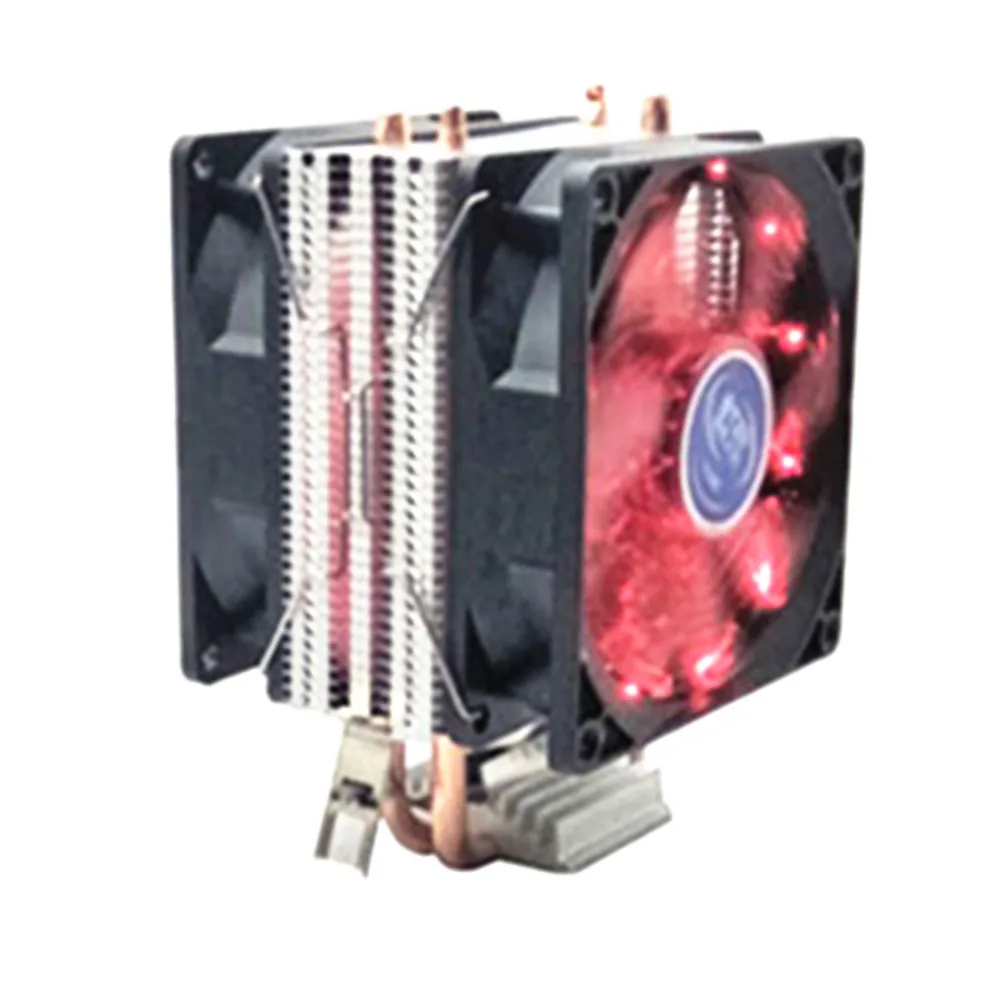 3Pin 2 тепловые трубки Процессор теплоотводы, но тихими вентиляторами для Intel LGA775/1156/1155/1151/1366/2011 для AMD cpu вентилятор