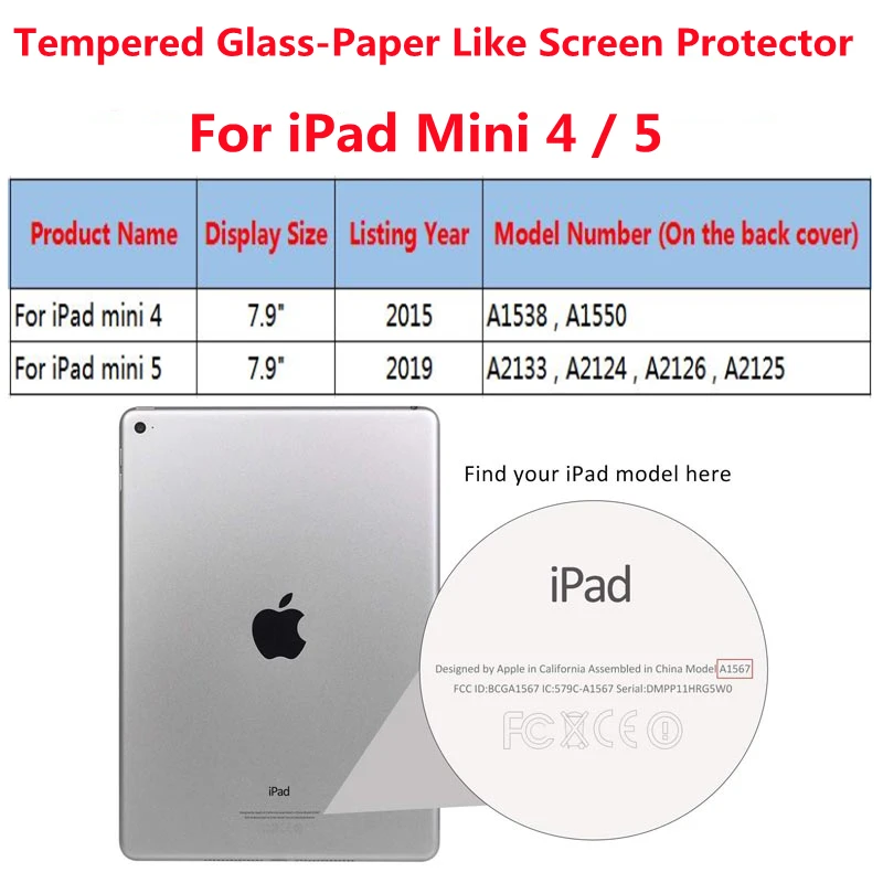 tablet pillow pad Tempered Glass Paper Like Matte Screen Protector For iPad Pro 11 Air 4 10.9 8th 9th 10.2 9.7 10.5 Mini 6 4 5 Write Painting Film wall mount tablet holder Tablet Accessories