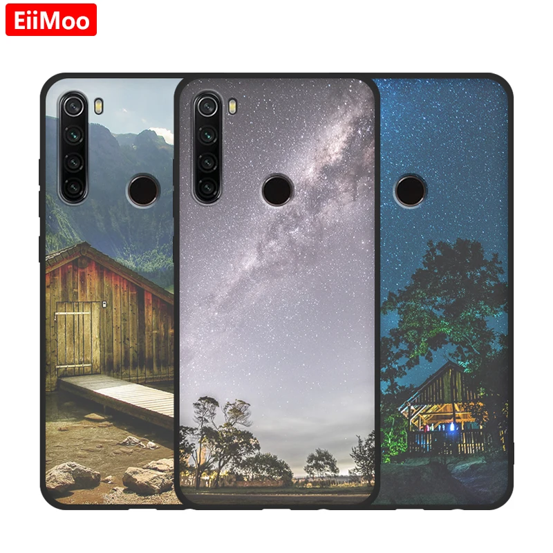 Чехлы для телефонов EiiMoo чехол Xiaomi Redmi Note 8 мягкий силиконовый из ТПУ с 3D рисунком