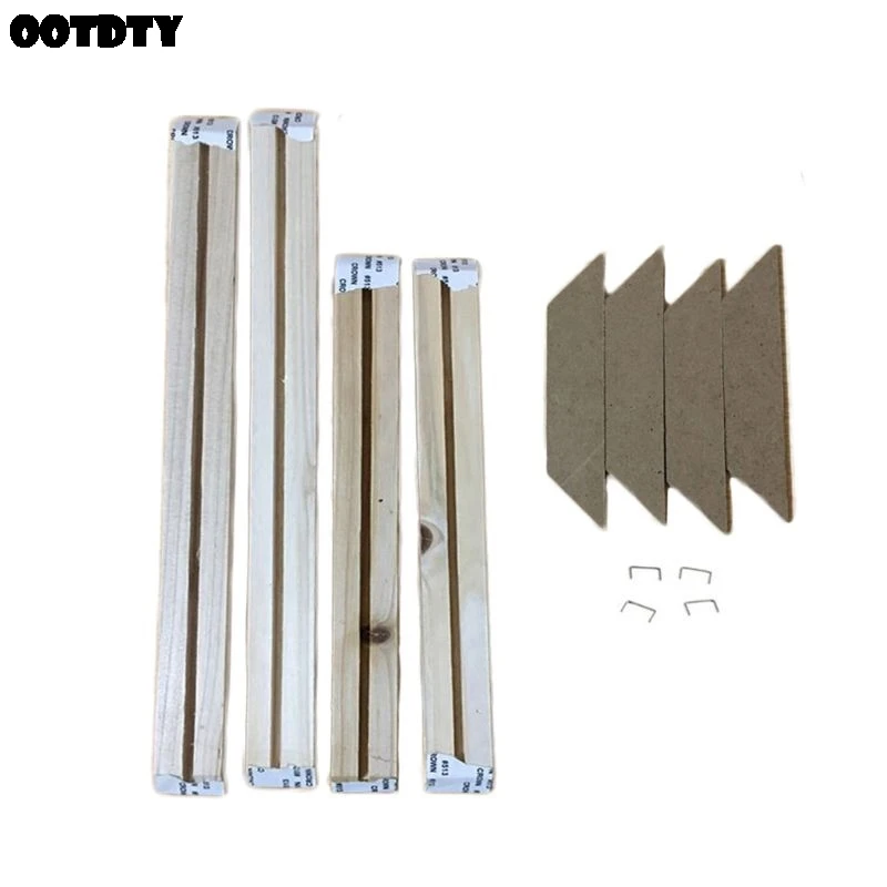 #*Cheap OOTDTY Wood Picture Frames Simple Style for Canvas Painting DIY Wall Photo Poster