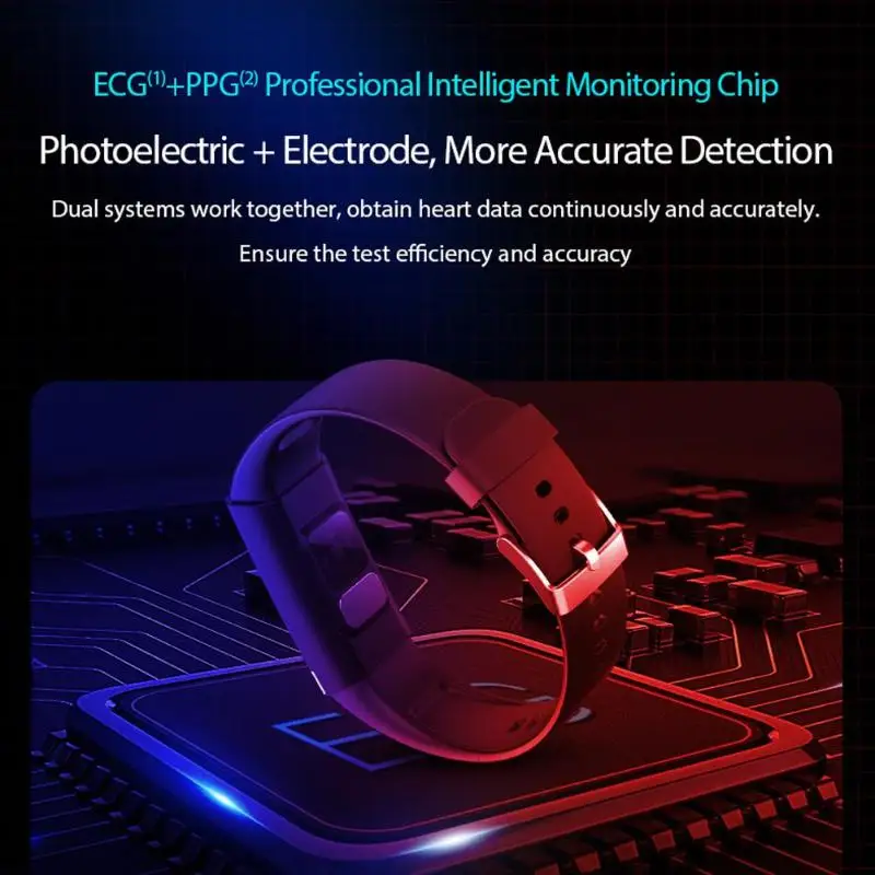 V19 Inteligente Pulseira ECG+ PPG+ VFC монитор сердечного ритма de presssano артериальный Smartband Leve e delicalado разделители для маникюра Android iOS