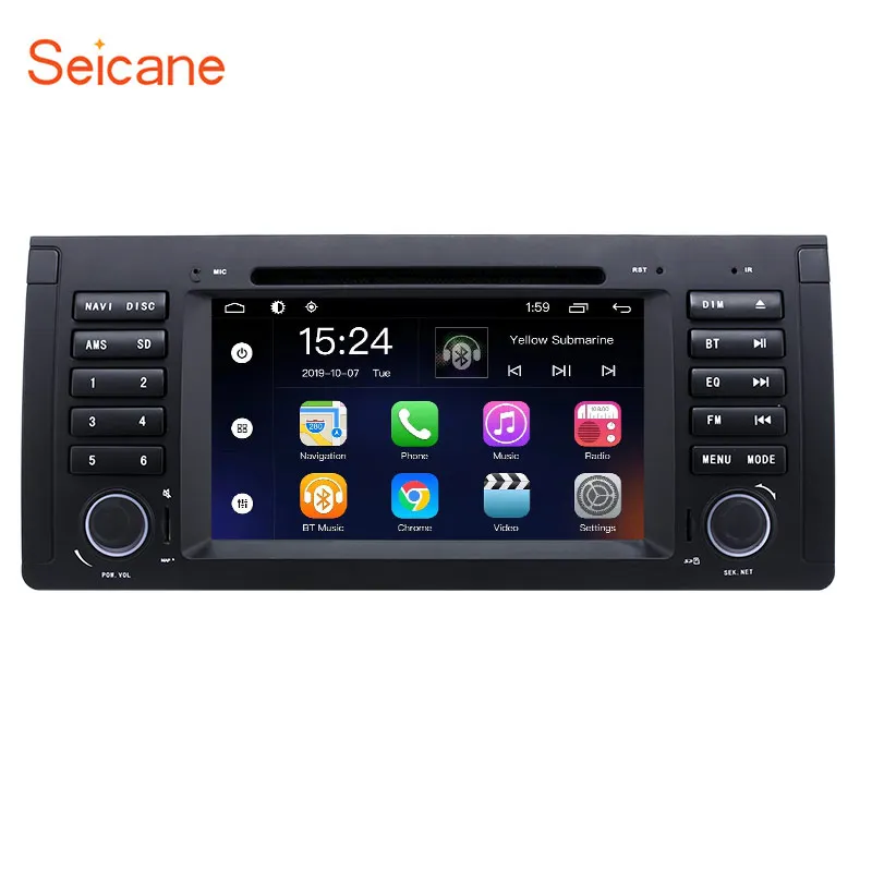 Автомагнитола Seicane с dvd-плеером gps android 9 0 7 &quotдля BMW X5 E53 3.0i 3.0d 4.4i 4.6is 4.8is 1996-2003 5 Series E39 |