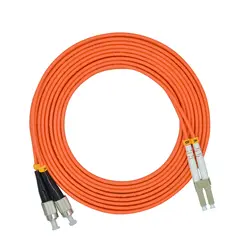 15 метров LC/PC-FC/PC, 3,0 мм диаметр, OM1 многомодовый 62,5/125, дуплекс, LC-оптическое волокно кабель для коммутационных шнуров