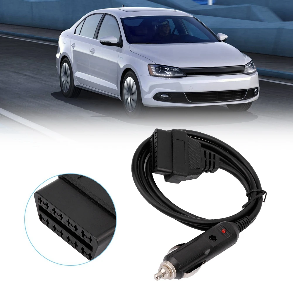 Car Waterproof Cigarette Lighter Power Cable Connect Adapter Extension Wire ABS material moisture resistant antiwind mildewproof