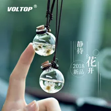 Автомобильный освежитель воздуха для девочек, пустая стеклянная бутылка для эфирных масел, диффузор, украшения