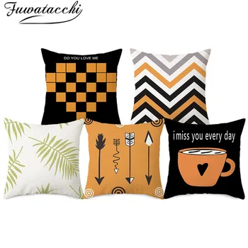 

Fuwatacchi Geometric Striped Pattern Cushion Cover for Home Decorative Printec Pillow Covers Living Room Chair Sofa Pillowcases
