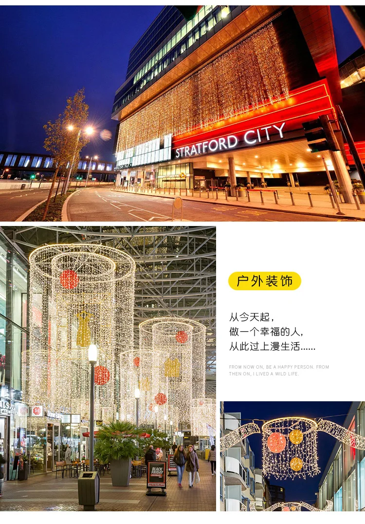3x3 м светодиодный светильник со льдом, занавес, лампа, струнный ...