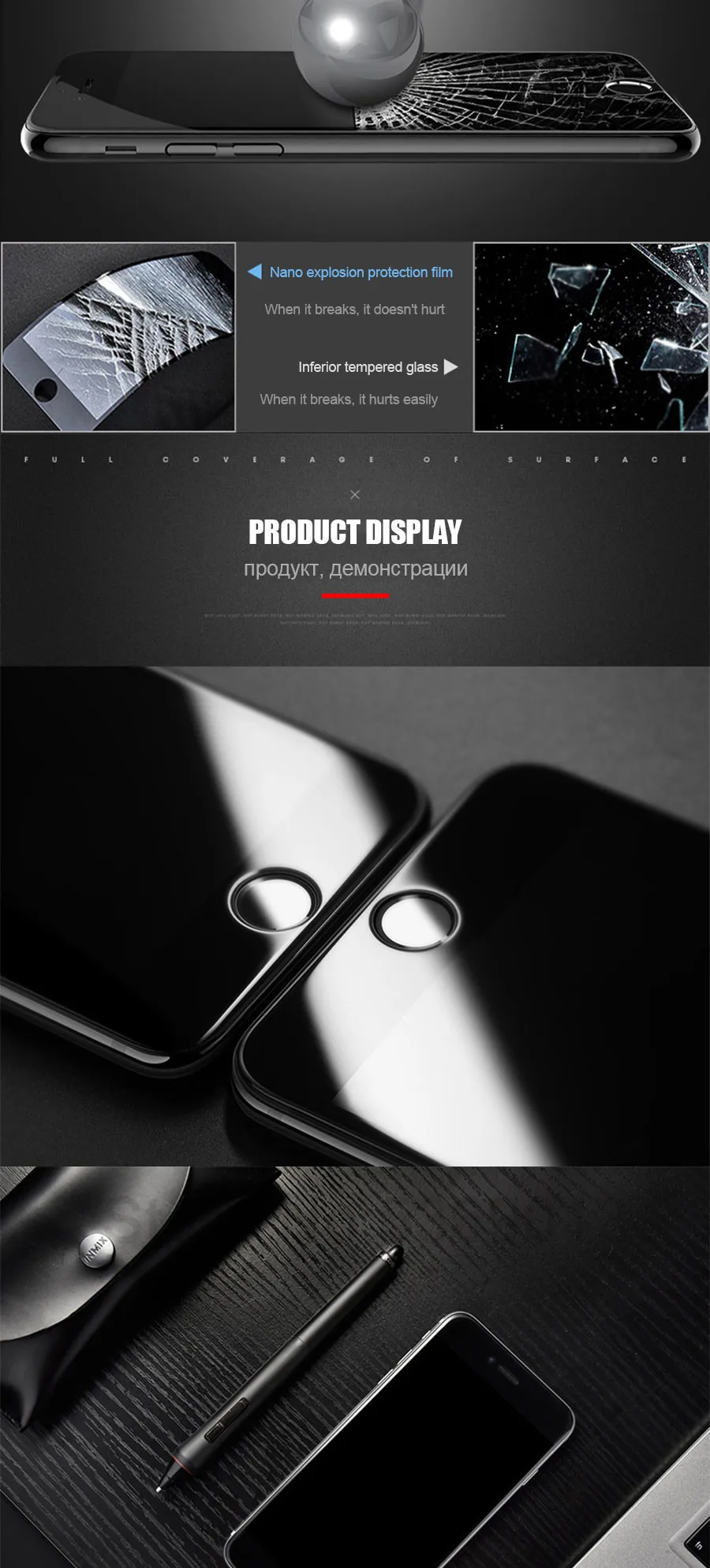99D закаленное стекло с закругленными краями для iPhone 7 8 6 6S Plus, Защита экрана для iPhone 11 Pro X XS Max XR, защитное стекло