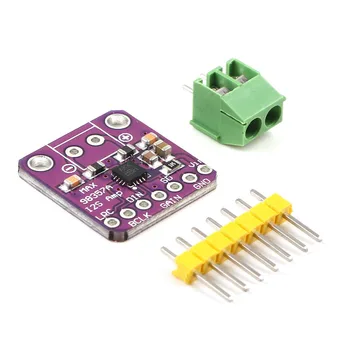 

MAX98357 I2S Filterless Sound Class D Metal Small Audio Amplifier Module Breakout Interface Plug-and-Play For Raspberry Pi Esp32