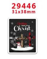 30 шт. плоское украшение из смолы Рождество смолы pr29446 - Цвет: 29446