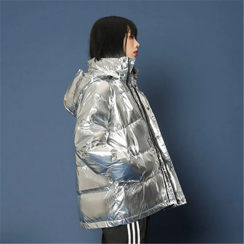 Зимняя женская короткая хлопковая куртка новая свободная Плотная яркая ...