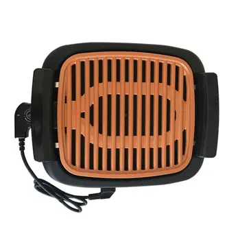 

Non-Stick Durable Electrothermal barbecue plate Fast BBQ Smokeless Grill With Temperature Dial Heated Grilling Grate