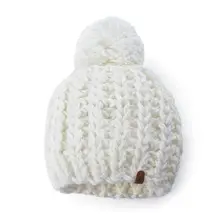 Women Autumn Winter Cap Stuffed Knit Thick Folds Warm Outdoor Earmuffs Cute Hair Ball Hat