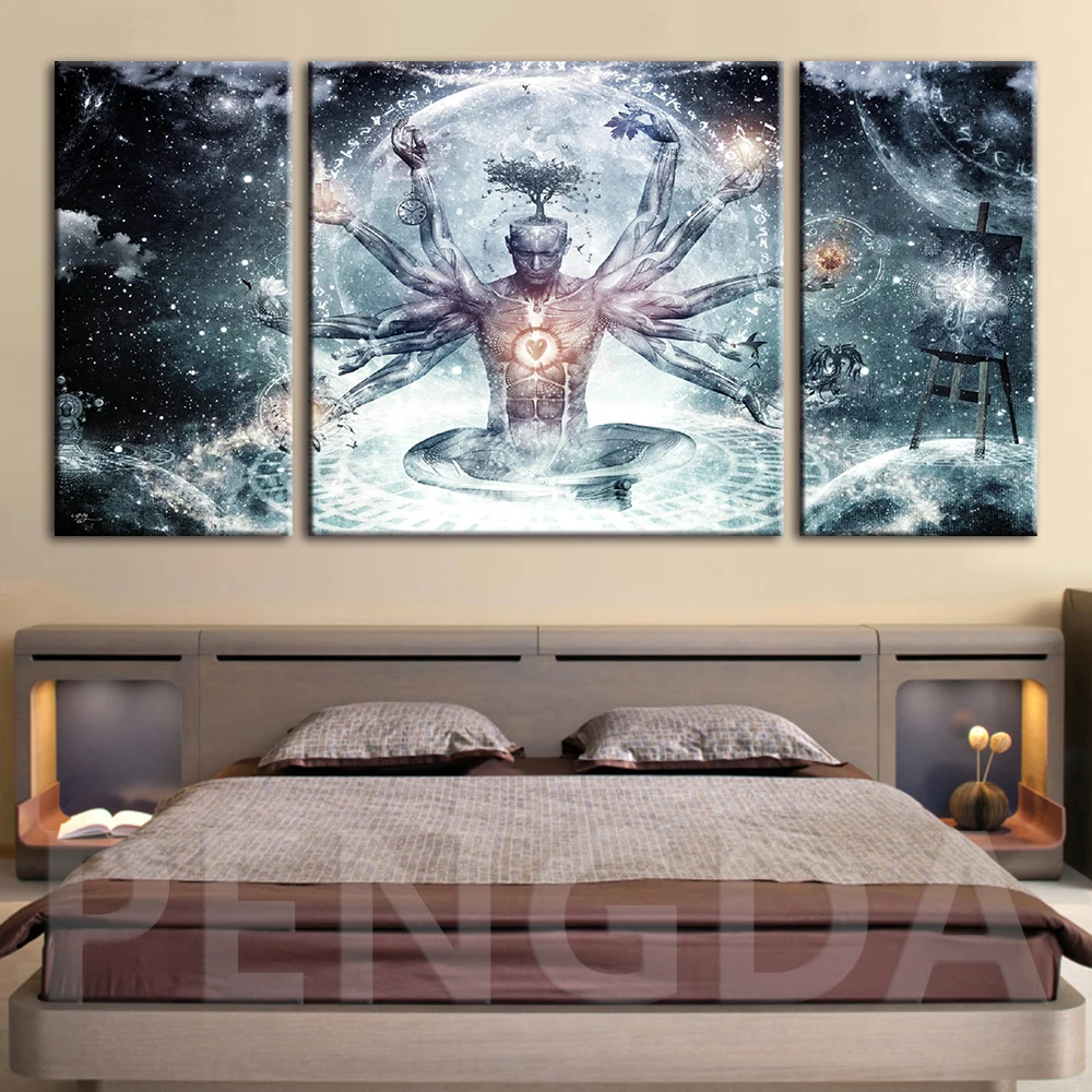 Lienzo Impresion Hd Poster Arte De Pared Meditacion Espiritual