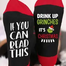 Рождественские носки; повседневные хлопковые носки; Популярные носки; носки без пятки средней длины