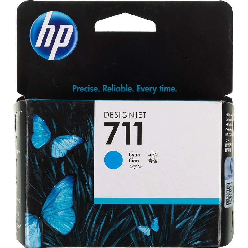 Картридж струйный HP 711 CZ130A голубой(29мл) для HP DJ T120/T520