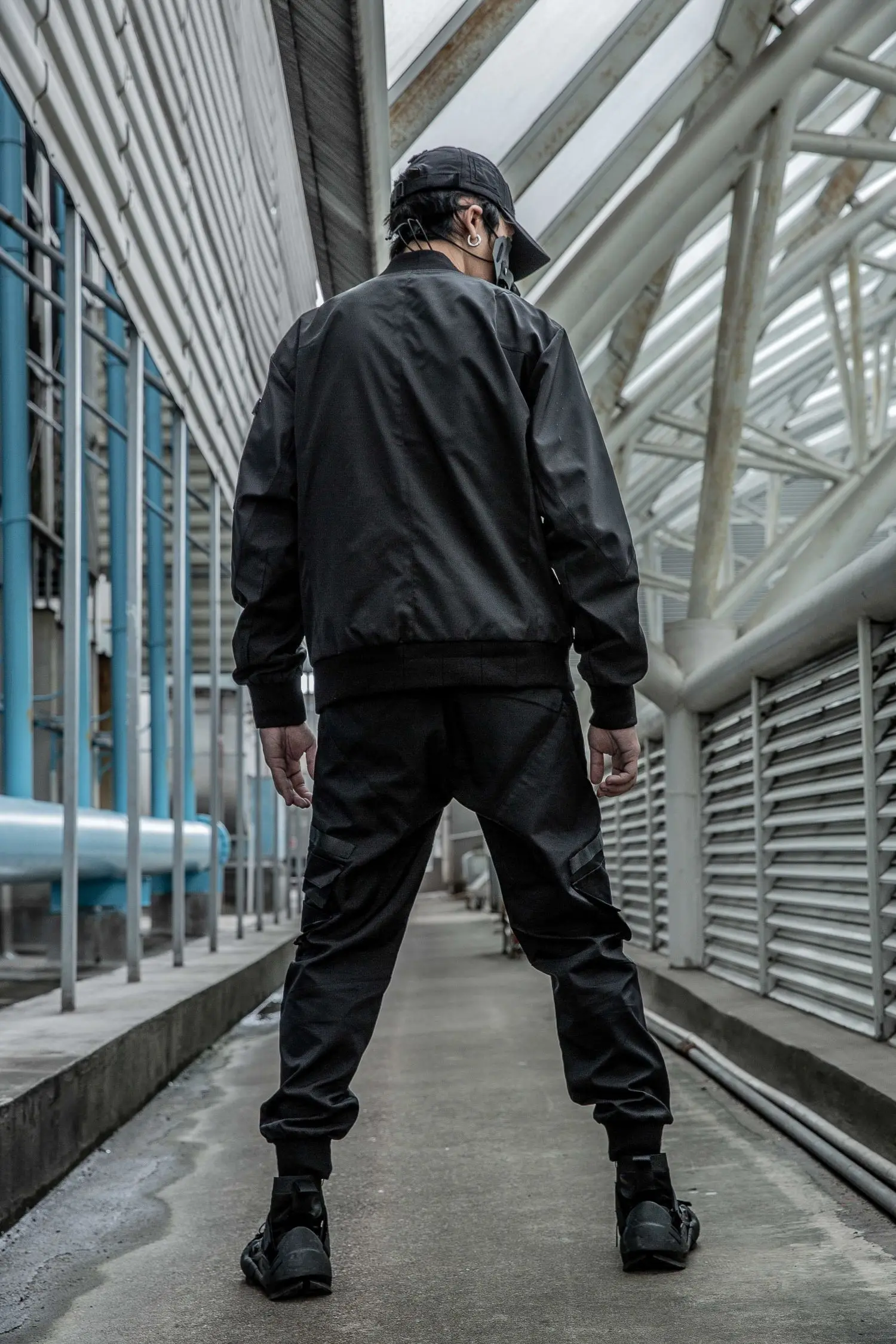Light Jacket Bomber Techwear Darkwear Ninjawear Futuristic