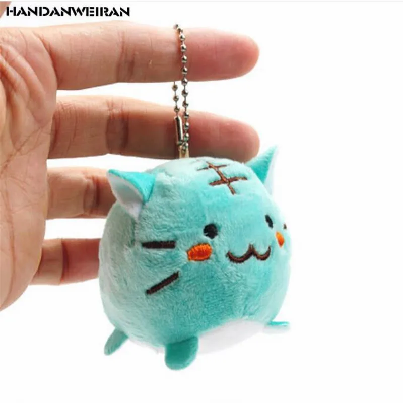 HANDANWEIRAN 1pcs creative mini tiger cat plush toy advanced pp cotton padded decorative pendant for boys 1