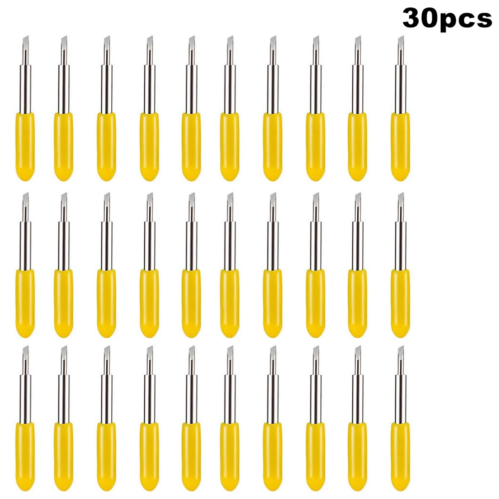 30 шт/30/45/60 градусов Roland Cricut режущий плоттер виниловый Ножи лезвия офсетная печать для печатающая головка Roland Cricut режущий плоттер