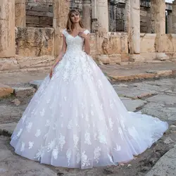 MANYUNFANG свадебное платье в стиле ампир с v-образным вырезом на тонких бретельках, женское свадебное платье с длинным шлейфом Hochzeit