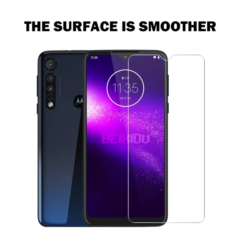 2 шт Полное закаленное стекло для Motorola One макро-экран протектор Закаленное стекло для Motorola One макро защитная пленка