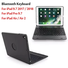 Top Flip Keyboard For iPad 9.7 Air / Air 2 5th 6th Generation Bluetooth Keyboard Case for iPad 9.7 / Pro 9.7 Cover
