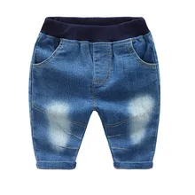 Летние детские джинсовые шорты в Корейском стиле для мужчин и женщин, детские штаны, детские джинсовые шорты