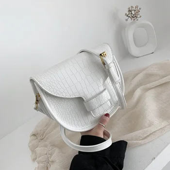

Bag Women's New 2020 All-match Messenger Bag Fashion Textured One-Shoulder Western Style Saddle Bag
