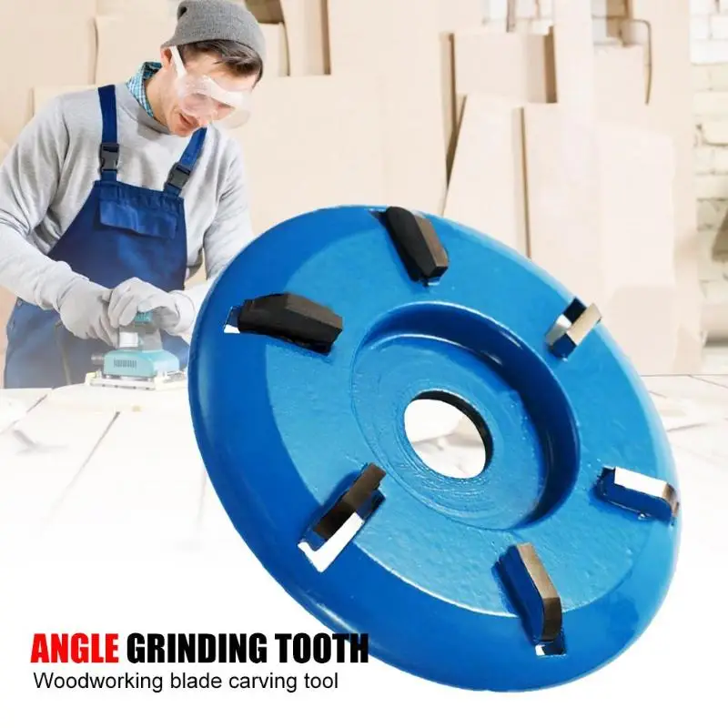  6 Teeth Power Carving Disc Tool Wood Milling Cutter 90mm Diameter 16mm Bore Angle Grinder Angle Gri