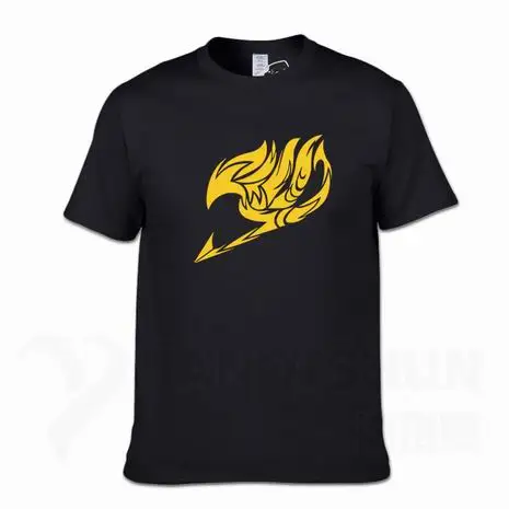 Boutique T-shirt Summer New Printed Fairy Tail T Shirts Men Anime T Shirts Short Sleeve O-neck Fashion T-shirt Cartoon Tops Tee