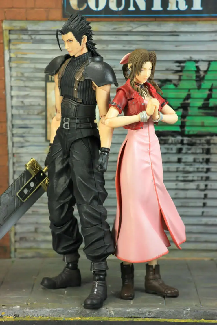 Play Arts последняя фантазия VII Aerith Zack фигурка без коробки дешевая стоимость доставки