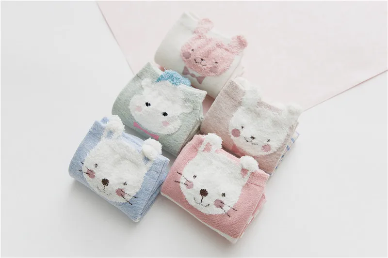 KingDeng Зимние Лодыжки Мультфильм Теплые Носки Для Женщин Kawaii Harajuku Art Розовый Милый Носок Для Девочек Корейский Стиль Женщины Streetwear