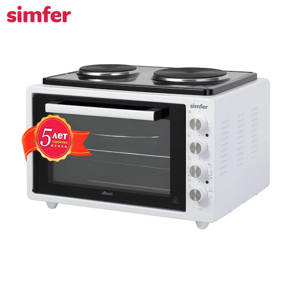 Мини-печь электрическая Simfer M4242 42л 5 режимов(нижний нагрев верхний нижн. + верхн.