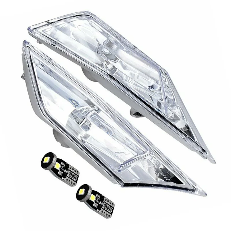 Светодиодный габаритный фонарь с прозрачными линзами, белый светильник с лампочкой T10 для Honda Civic-* прямой крой, никаких модификаций не требуется