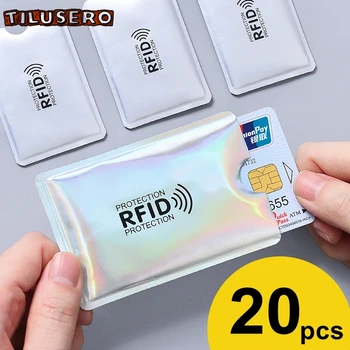 

Anti Rfid Wallet Blocking Reader Lock Bank Card Holder Id Bank Card Case Protection Metal Credit Card Holder Aluminium Z008