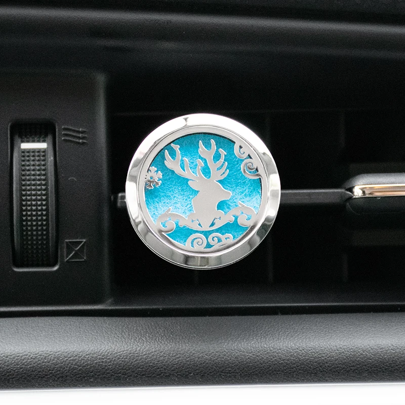 Christmas Theme Car Air Freshener Holder Accessories For Flavoring Perfume Smell Scent Auto Interior Decoration Aroma Fragrance