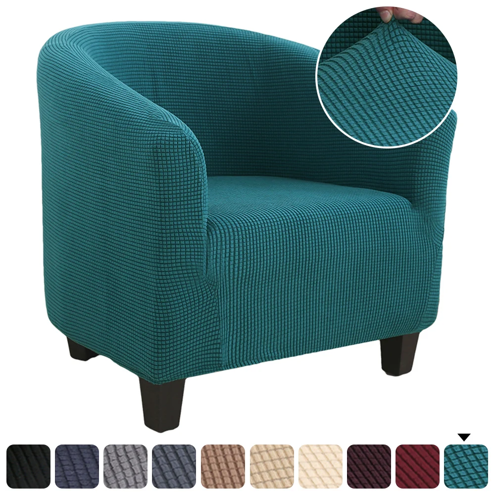 

New Solid Color Elastic Sofa Cover Spandex Modern Polyester Sofa Couch Slipcover Chair Protector Living Room 1 Seater
