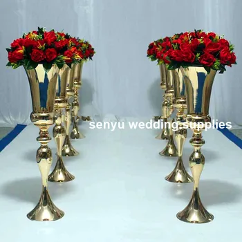 

elegant artificial peony floral centerpieces with stand for wedding table walkway flower aisle decor stand